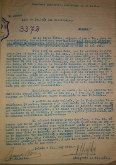  Declaración de José Modesto Barrientos.
