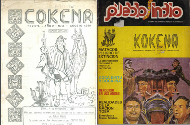 Tapa de la Kokena, (Año 2, n°3, agosto de 1980) y Pueblo  Indio-Kokena (s/n)